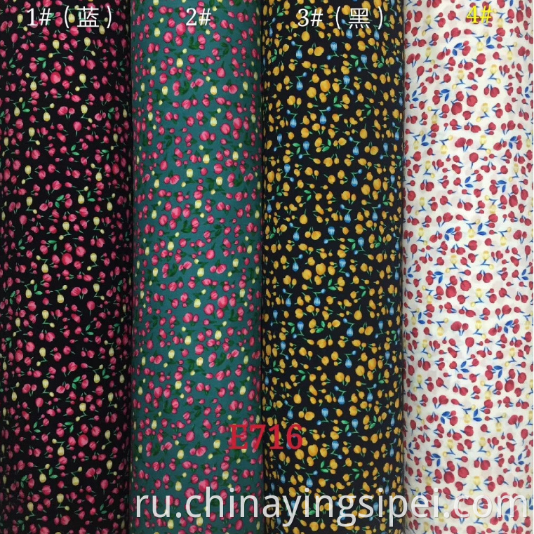 ISP Textlie Challis 45S*45S Текстиль SPUN 100% Rayon Printed Fabric Производитель цифровой печати производитель